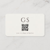 Boutique Mode QR-code Visitekaartje (Achterkant)