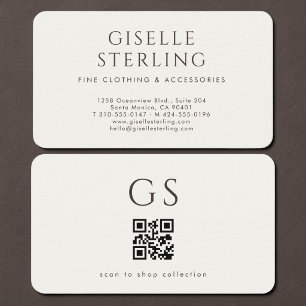 Boutique Mode QR-code Visitekaartje