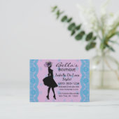 Boutique Mode Stylist Visitekaartjes (Staand voorkant)
