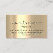 Boutique Online Shop Makeup Gold Holograaf Visitekaartje (Achterkant)