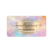 Boutique Online Shop Makeup Gold Holografen Naam L Etiket (Voorkant)