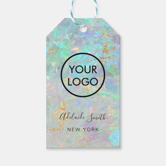 boutique opal background product cadeaulabel (Voorkant)