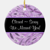 Boutique Open/Closed Sign ~ Ornament (Achterkant)