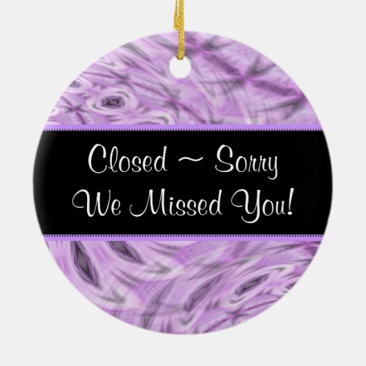 Boutique Open/Closed Sign ~ Ornament (Achterkant)