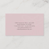 Boutique Owner Pink Bow Visitekaartje (Achterkant)