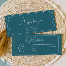 Boutique Petrol Blue Business Cadeaubon