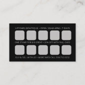 Boutique Reward QR Code Visitekaartjes (Achterkant)