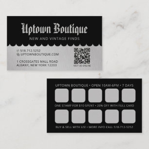 Boutique Reward QR Code Visitekaartjes