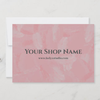 Boutique roze olie schilder Dank je korting Kaart