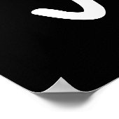 Boutique Sale Sign, Retail Store Signage, Zwart Poster (Hoek)