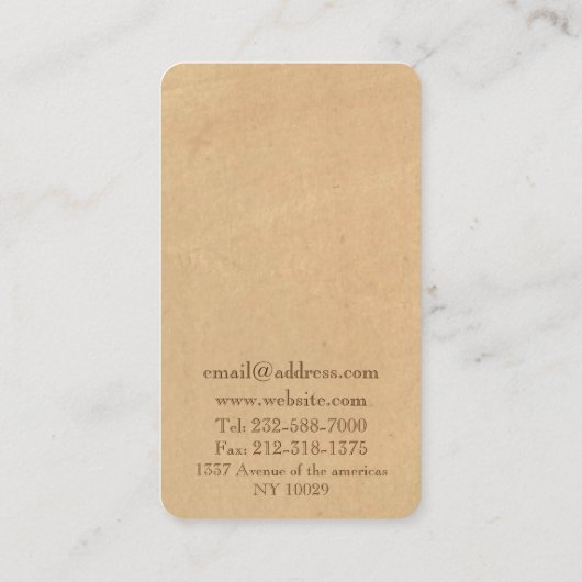 Boutique salon Mode stylist Visitekaartje (Achterkant)