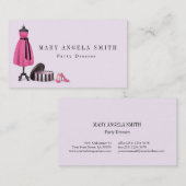 Boutique Seamstress Shop Mode Visitekaartje (Voorkant / Achterkant)