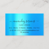 Boutique Shop Makeup Nails Confetti VIP Holograaf Visitekaartje (Achterkant)