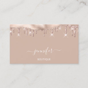 Boutique Shop QR Code Roos Glitter Drivers Visitekaartje