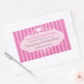 Boutique snoep shop roze food verkoop label sticke (Envelop)