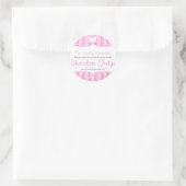 Boutique snoep winkel roze eten rond stickers (Tas)
