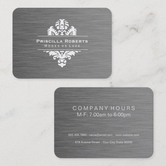 Boutique Steel Modern Luxe  element Visitekaartje (Voorkant / Achterkant)