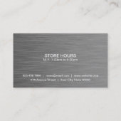 Boutique Steel | Moderne Luxe Visitekaartje (Achterkant)