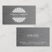 Boutique Steel | Moderne Luxemburg 2 Visitekaartje (Voorkant / Achterkant)