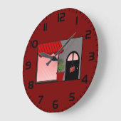 Boutique Storefront Red Black Topiary Open Grote Klok (Hoek)