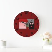 Boutique Storefront Red Black Topiary Open Grote Klok (Huis)