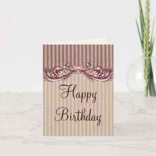 Boutique Stripes ~ Card/Invitation Bedankkaart