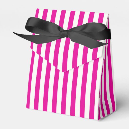 Boutique Stripes - Favor Boxes Tent with Ribbon Bedankdoosjes (Voorkant Zijde)