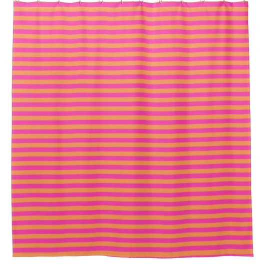 Boutique Stripes roze - Bathroom Shower Curtain Douchegordijn (Voorkant)