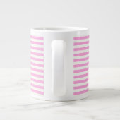 Boutique Stripes roze - Grote Koffiekop (Achterkant)