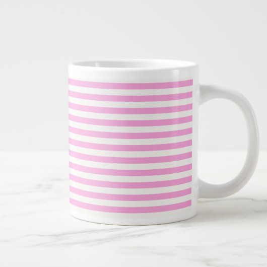 Boutique Stripes roze - Grote Koffiekop (Rechts)