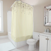 Boutique Stripes Yellow / Luhandelaars - Douchegordijn (In situ)