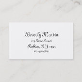 Boutique Visitekaartje (Achterkant)