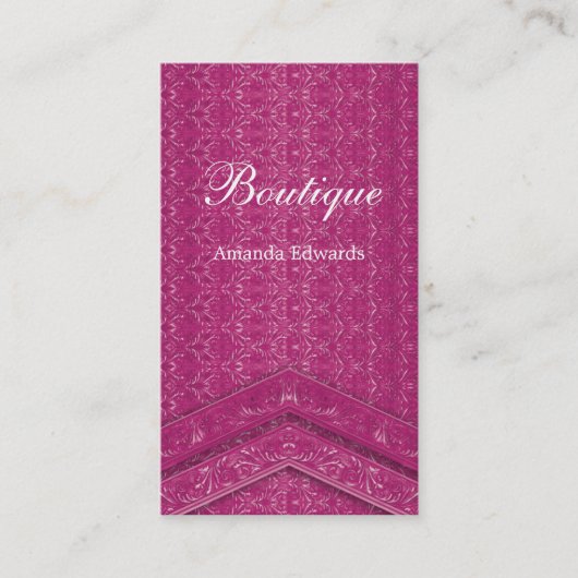 Boutique - Visitekaartje (Voorkant)