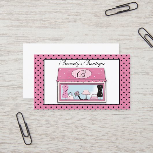 Boutique Visitekaartje (Voorkant / Achterkant in situ)