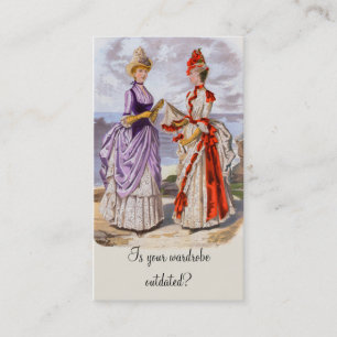 Boutique Visitekaartje met Modes van 1800