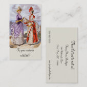 Boutique Visitekaartje met  Modes van 1800 (Voorkant / Achterkant)