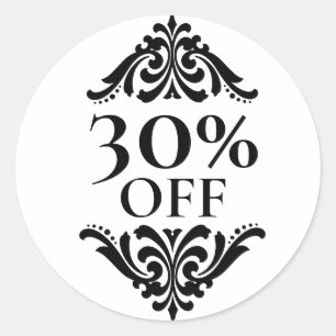 Boutique Winkel Zakelijke 30% Korting Labels