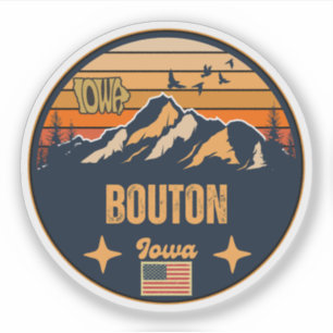 Bouton, Iowa, Verenigde Staten Sticker