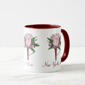 Boutonniere Roos Flower Personalized Wedding Mok (Voorkant rechts)