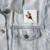 Boutonniere Vierkante Button 5,1 Cm (In situ)