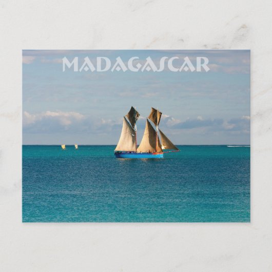 Boutre à Madagascar Briefkaart (Voorkant)
