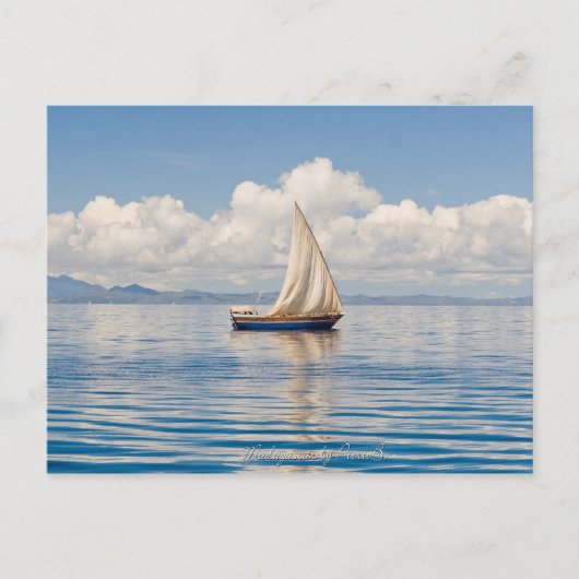 Boutre malgache briefkaart (Voorkant)