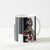 Boutstripe Zebra Koffiemok (Voorkant rechts)