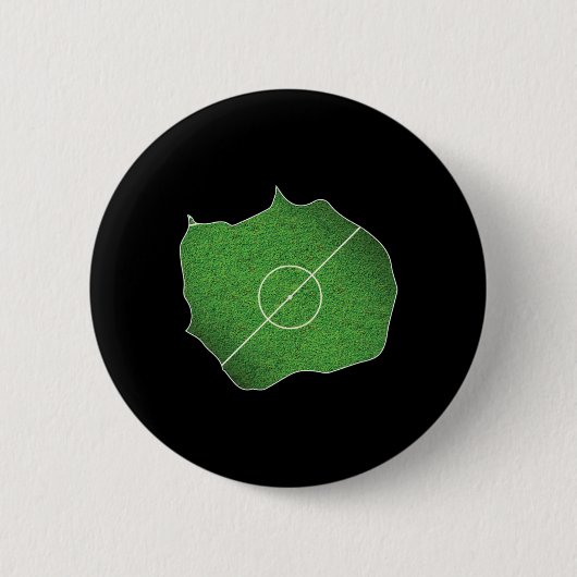 Bouvet-eiland voetbalveld ronde button 5,7 cm (Voorkant)