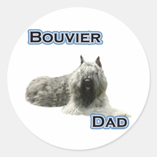 Bouvier Dad 4 - Sticker (Voorkant)