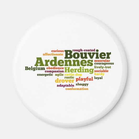 Bouvier des Ardennes Magneet (Voorkant)