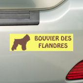 Bouvier des Flandres Bumpersticker (Op auto)