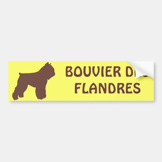 Bouvier des Flandres Bumpersticker (Voorkant)