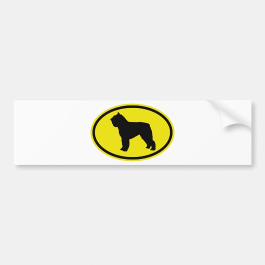 Bouvier des Flandres Bumpersticker (Voorkant)