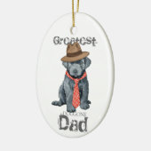 Bouvier des Flandres Dad Ceramic Ornament (Links)